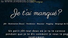 did you miss me whispering french joi pegging commands to make you jerk off