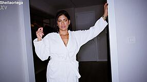 SHEILA ORTEGA SWALLOWS SNAKES BARCELONA'S MONSTER COCK DEEP!