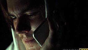 cuckold husband spies long-haired buddy pounding wife right in their bedroom