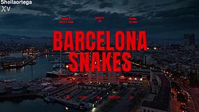 SHEILA ORTEGA SWALLOWS SNAKES BARCELONA'S MONSTER COCK DEEP!