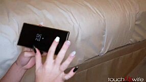 horny hotwife picks stranger on vacation cums on his huge cock