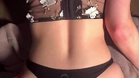 Does college slut cream hard on dick pounded on dining table?