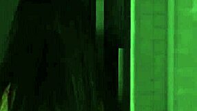 Petite brunette teen model poses naturally with big tits outdoors at photoshoot