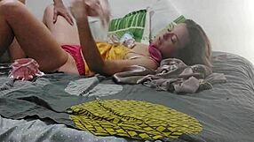 Heart-Pounding Dogging POV With White Girl's Satin Nightie Panties Ass Lick In Heels