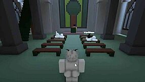 Roblox Church Visit Ends with Holy Sister's Pussy Pounded