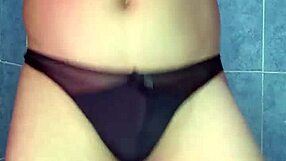 dig this sexy satin thong hugging my curves?