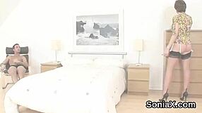 Unfaithful british milf gill ellis teases with huge hooters in wedding lingerie