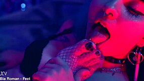 i worship her tiny feet as she tickles and dominates me completely