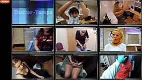 Behind the scenes bloopers of naked melany lopez bound in gyno exam at bondageclinic interrogation