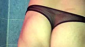 dig this sexy satin thong hugging my curves?