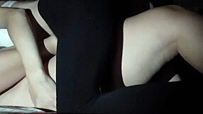 Our brunette couple dives into hairy pussy licking and hardcore beaver munching leading to explosive lesbian orgasms