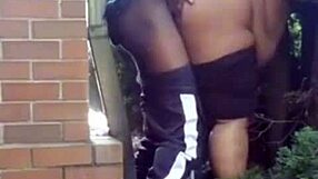 thick latina pastor's wife moans hard getting fucked outdoors by church