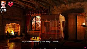 i'm like totally playing holy shemale slave with big cock tits part 3