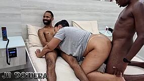 i’m obsessed watching bbw ayla pimentinha’s ass wrecked by three studs’ cum