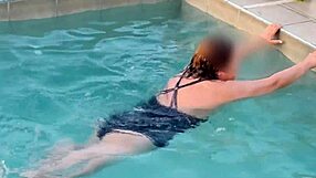 beach vacation flashing my huge tits for hubby outdoors