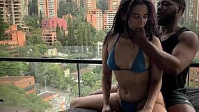 Her friend delivers slow intimate romantic massage turning sensual