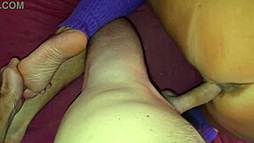 uhh my stepmom's fat blonde ass jiggles as i finger her taboo lingerie feet