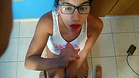 Mi Novia Deepthroats Chokes Gags Swallows Huge Cum Load