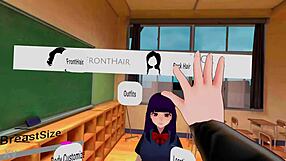 Girlfriend vr game afterschool bends over for friend's hard cock pounding in virtual reality