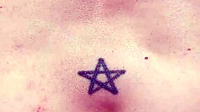 mature wife flashes shaved pussy in secret outdoor garden