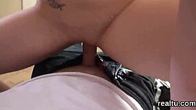 Czech teen gets mall tease then pov monster cock penetration!