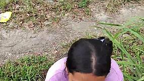 Colombian wife flashes big ass in public as crowds pass by dangerously close