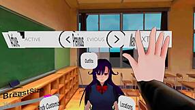 Girlfriend vr game afterschool bends over for friend's hard cock pounding in virtual reality