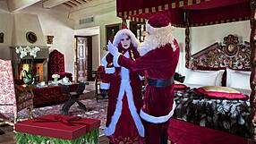 Granny carmen claus fucked missionary to deep creampie explosion