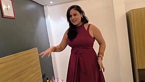 damn that oyo hotel fuck hits deep with throat action on her pink pussy and big boobs