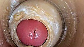 asmr super cum floods tight vagina in 4k internal closeup