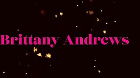 hot blonde brittany andrews strokes to climax in sexy fishnets