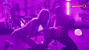 neon college party turns wild latinas screaming orgasms tight pussies fucked?