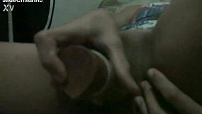 juicy latina housewife masturbates tight pussy toy closeup