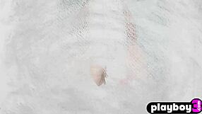 horny aubrey destremps poses big ass naked tits