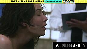 Adrianna Luna Chokes on Deepthroat Cumshot with Shaved Pussy and Big Tits