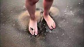 i met this petite latina stranger on the beach and she sucked my cock public