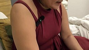 damn that oyo hotel fuck hits deep with throat action on her pink pussy and big boobs