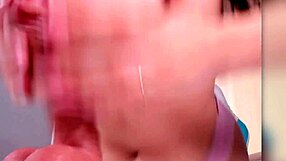 What if Lil Stephanie's oiled big tits and pink nipples stroke her throbbing cock to orgasm?