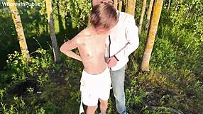 Small ass teen gets her tight hole destroyed publicly at sunset 😈🔥