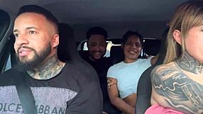 Uber passengers discover we're porn actors and start wild car orgy sucking!!