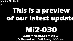 Busty Brunette Latina Teen Spreads Big Round Ass Puffy Pussy and Tits Wide