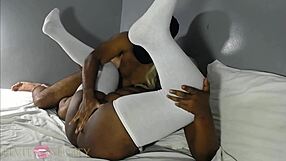 Thick Black Ebony Woman Fingers and Rubs Her Swollen Clit to Orgasm