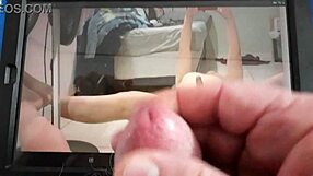 hey neighbor, watch me stroke my small cock to midnight mist's pretty curves...