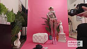 hey sasha beart, your big natural tits look perfect for bryan gozzling's rough pussy licking backstage??