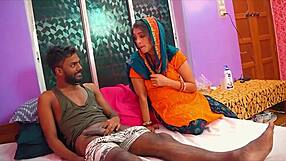 Sexy indian maid bent over for juicy pussy pounding with dirty moans 