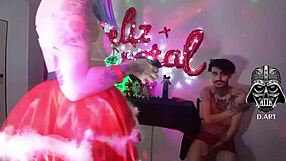 hey come play naughty christmas cosplay with us barefoot and pierced