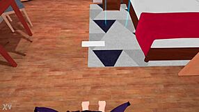 Girlfriend vr game afterschool bends over for friend's hard cock pounding in virtual reality