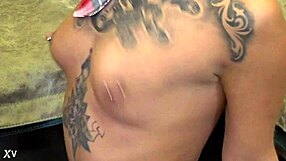 Karen Electra Slaps Her Natural Tits Sensually Over and Over
