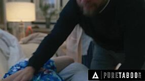 Adrianna Luna Chokes on Deepthroat Cumshot with Shaved Pussy and Big Tits