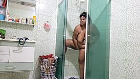 i watch my stepmom's huge tits bounce in the shower